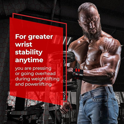 Wrist Wraps for Weightlifting 18" Wrist Straps for Weightlifting Weight Lifting Wrist Wraps for Men & Women, Muñequeras para Gym Wrist Support for Working Out, Gym Wrist Wraps for Powerlifting
