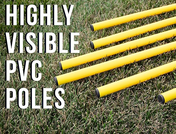 Crown Sporting Goods 6 Agility Poles with 3