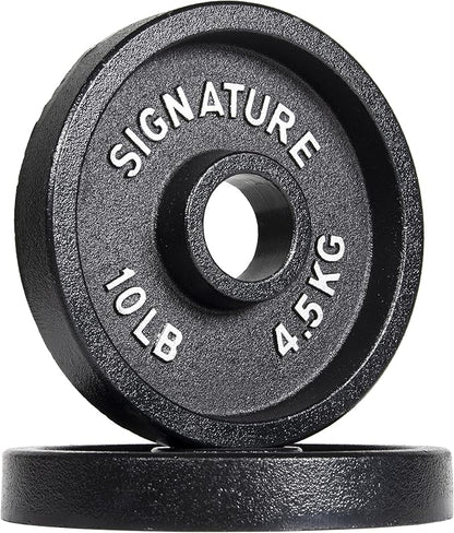 Signature Fitness Deep Dish 2-Inch Olympic Cast Iron