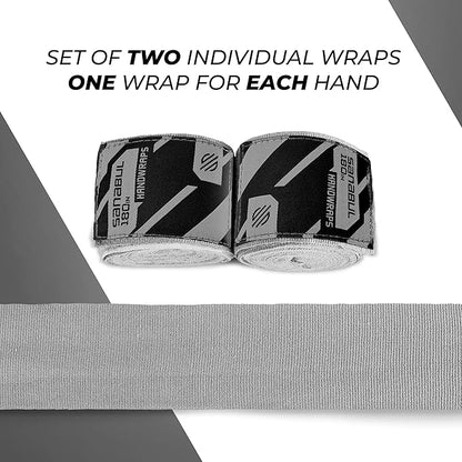 Sanabul Elastic 180 inch Boxing Hand Wraps for Boxing Gloves Muay Thai Kickboxing MMA Wraps for Men & Women