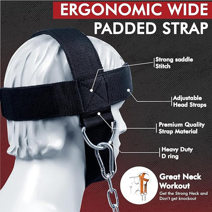 Jayefo Sports Neck Training Exerciser Harness Traps Muscle