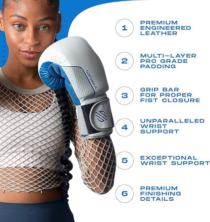 Sanabul Hyperstrike Boxing Gloves for Women, Kickboxing MMA Muay Thai Gloves, Training Sparring Punching Heavy Bag.