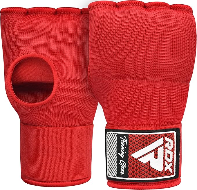 RDX Gel Boxing Hand Wraps Inner Gloves Men Women, Quick 100cm Long Wrist Straps, Elasticated Padded Fist Under Mitts Protection, Muay Thai MMA Kickboxing Martial Arts Punching Training Bandages