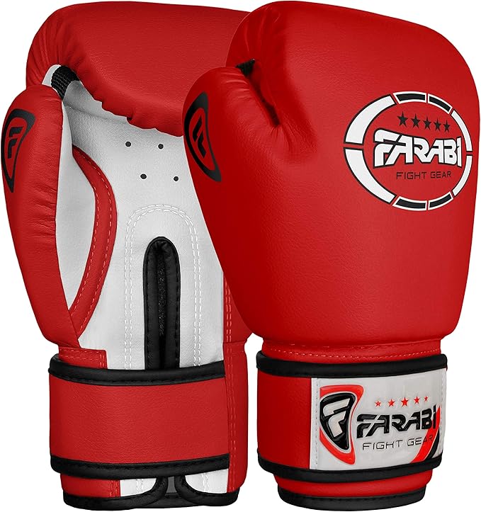 Farabi Sports Kids Boxing Gloves 4, 6, 8-oz Boxing Gloves for Kids Junior Boxing Gloves Youth Boxing Gloves Boys and Girls Boxing Training Gloves for MMA Muay Thai & Punching Bag