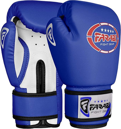 Farabi Sports Kids Boxing Gloves 4, 6, 8-oz Boxing Gloves for Kids Junior Boxing Gloves Youth Boxing Gloves Boys and Girls Boxing Training Gloves for MMA Muay Thai & Punching Bag