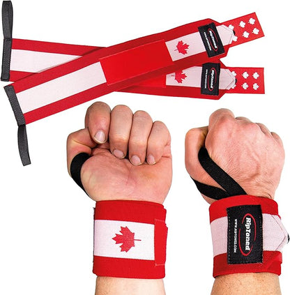 Rip Toned 18” Wrist Wraps - Wrist Straps for Weightlifting - Lift Better, Protect Wrist Pain - Adjustable, Durable, Machine Washable - Wrist Wraps for Weightlifting - USPA Endorsed for Men & Women