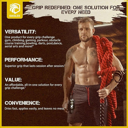 EAGLES Pro Grade Liquid Chalk 50, 120 or 280ml Mess-Free Chalk for Weightlifting, Gymnastics Rock Climbing, Dancing, Pole Grip, Sports & Workout Chalk - Sweat-Resistant and Long Lasting