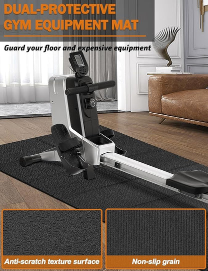 Exercise Equipment Mat 24"x68"/ 30"x60"/ 36"x78"/ 36"x96" Treadmill