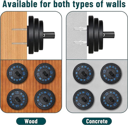 Weight Plate Holder, 6 Pack Weight Plate Rack, Fit for 2 Inch Olympic Plate Storage Home Gym