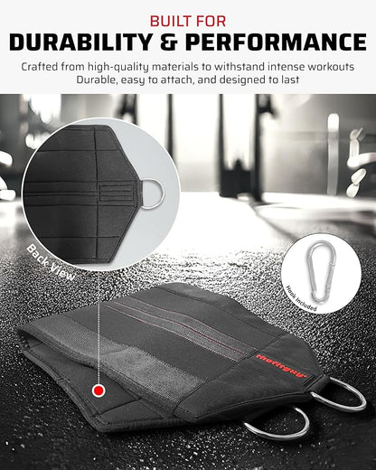 Squat Knee Attachment for Cable Machine, Resistance Band & Smart Gym | Supports Deep Split Squats | Promotes Knee Strength, Ankle Mobility & Joint Stability | Home & Commercial Gym Accessory