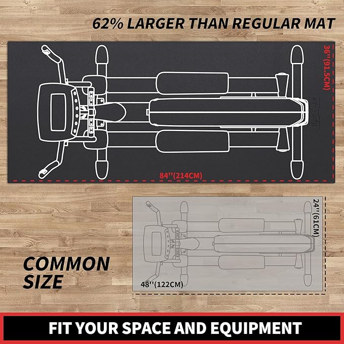 Exercise Equipment Mat 84x36 6mm Thick