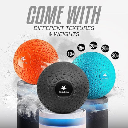Yes4All Upgraded Fitness Slam Medicine Ball 20lbs for exercise