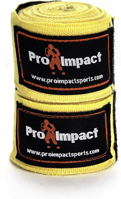 Pro Impact Mexican Style Hand Wraps for Men & Women – 180" Stretchable Boxing Wraps for MMA, Muay Thai, Kickboxing & Gym Training – Wrist & Knuckle Protection for Maximum Performance & Support