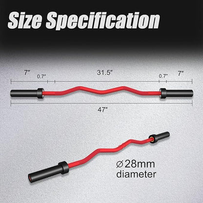 Elevens Olympic Barbell Training Curl Weight Bar 300LBS/330LBS/700LBS /1000LBS/1500LBS Capacity,Chrome