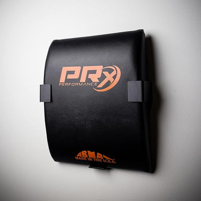 PRx Performance Wall Mounted Ab Mat Holder - Abdominal Exercise Mat Storage, Space Saving, Ideal Home Gym Rack, Commercial Gyms & Ab Workout Support, Gym Wall Storage Solution, Black Powder Coated