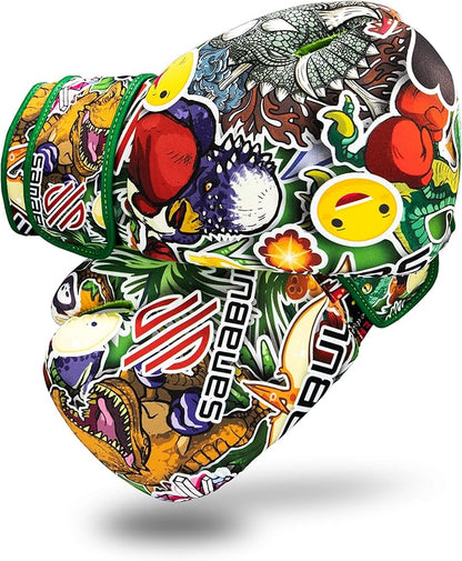 Sanabul Sticker Bomb Adult Boxing Gloves Kickboxing MMA training Punching Heavy Bag