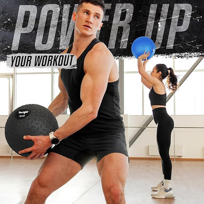 Yes4All Upgraded Fitness Slam Medicine Ball 20lbs for exercise