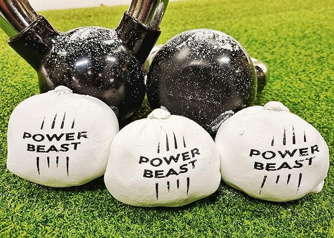 POWER BEAST 3X Chalk Ball, Boulder Chalk, Sport Chalk, Gymnastics, Rock Climbing, Weightlifting, Climbing, Pole Dance, Bodybuilding, Tennis, Padel, Cross Training, Gym.