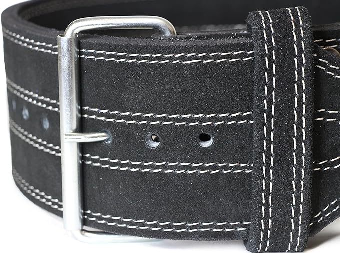 SERIOUS STEEL FITNESS Leather Weight Lifting Belt 4" Wide 10mm Thick
