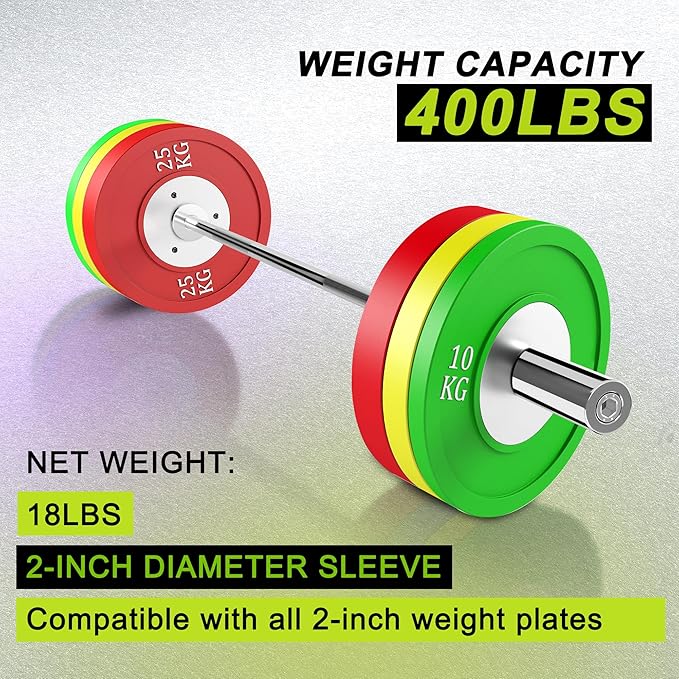 Olympic Barbell Bar EZ Curl Bar Weightlifting Barbell 2 Inch