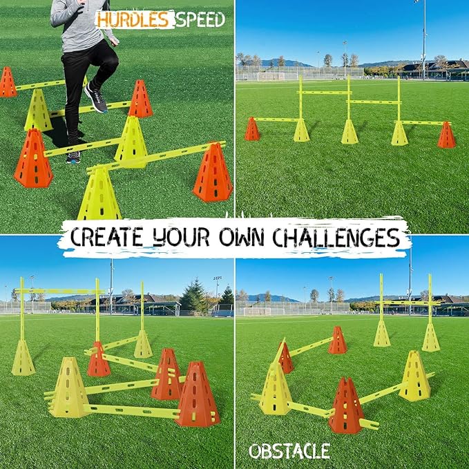 Yes4All Speed Training Agility Hurdles Cone Set