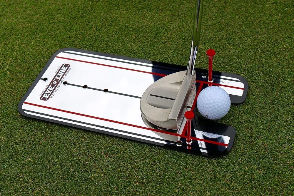 EyeLine Golf Putting Alignment Mirror, Portable Practice Putting Trainer Aid, As Seen on PGA Tour, Made in USA, Use Outdoors or on Indoor Putting mat
