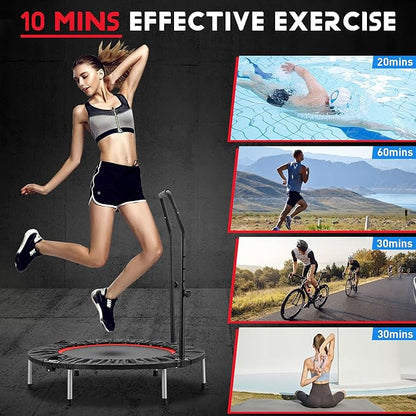 HYD-Parts 40" Foldable Mini Trampoline for Adults and 330lbs