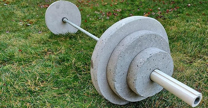DIY Concrete Weight Mold Set - 5 pcs ABS Plastic 2mm Thick - Dumbbell & Barbell Weight Plates