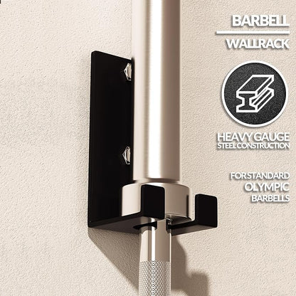 Signature Fitness Wall Mount Vertical Barbell Hanger Olympic