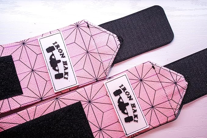 Anime Wrist Wraps Ideal for Weightlifting, Powerlifting, and CrossFit. One Size Fits All. Premium Wrist Support for Gym Workouts