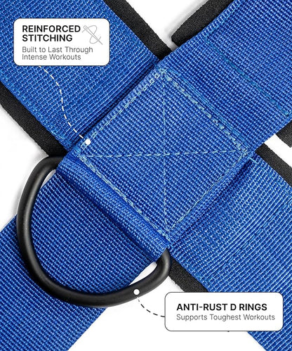 DMoose Neck Harness for Weight Lifting - 30" Heavy Duty Steel Chain - Neck Exerciser, Trainer & Strengthener for Injury Recovery Support & Workout- Adjustable Head & Chin Strap
