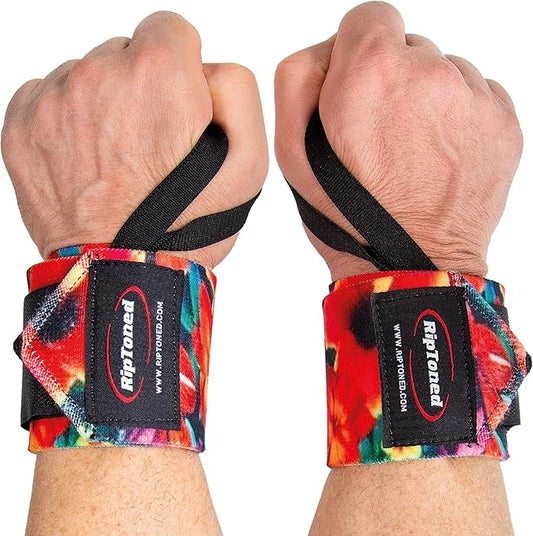 Rip Toned 18” Wrist Wraps - Wrist Straps for Weightlifting - Lift Better, Protect Wrist Pain - Adjustable, Durable, Machine Washable - Wrist Wraps for Weightlifting - USPA Endorsed for Men & Women