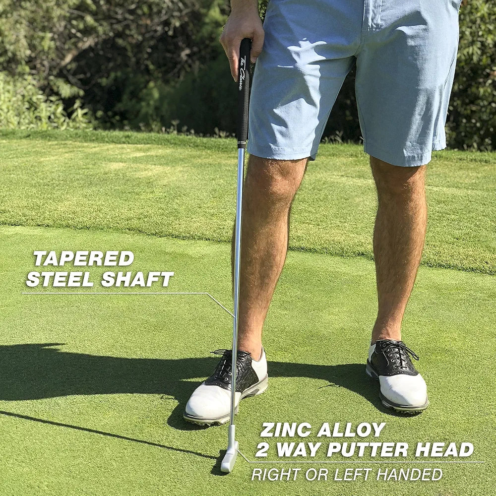 GoSports Classic Golf Putter, Choose Between 2 Way or Blade Putter - 35" Length with Premium Grip