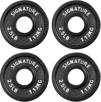 Signature Fitness Deep Dish 2-Inch Olympic Cast Iron