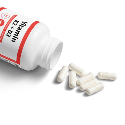HBS, Vitamin K2 + D3 Supplement (60 Vegetable Capsules)