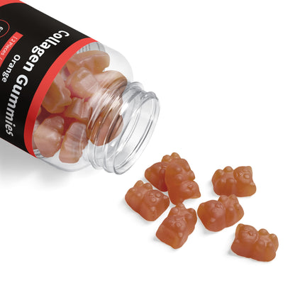 HBS, Collagen Gummies, Orange (60 Gummies)