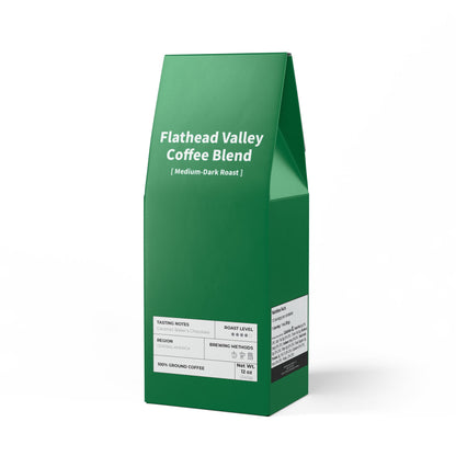 HBS, Flathead Valley Coffee Blend (Medium-Dark Roast), Green Package